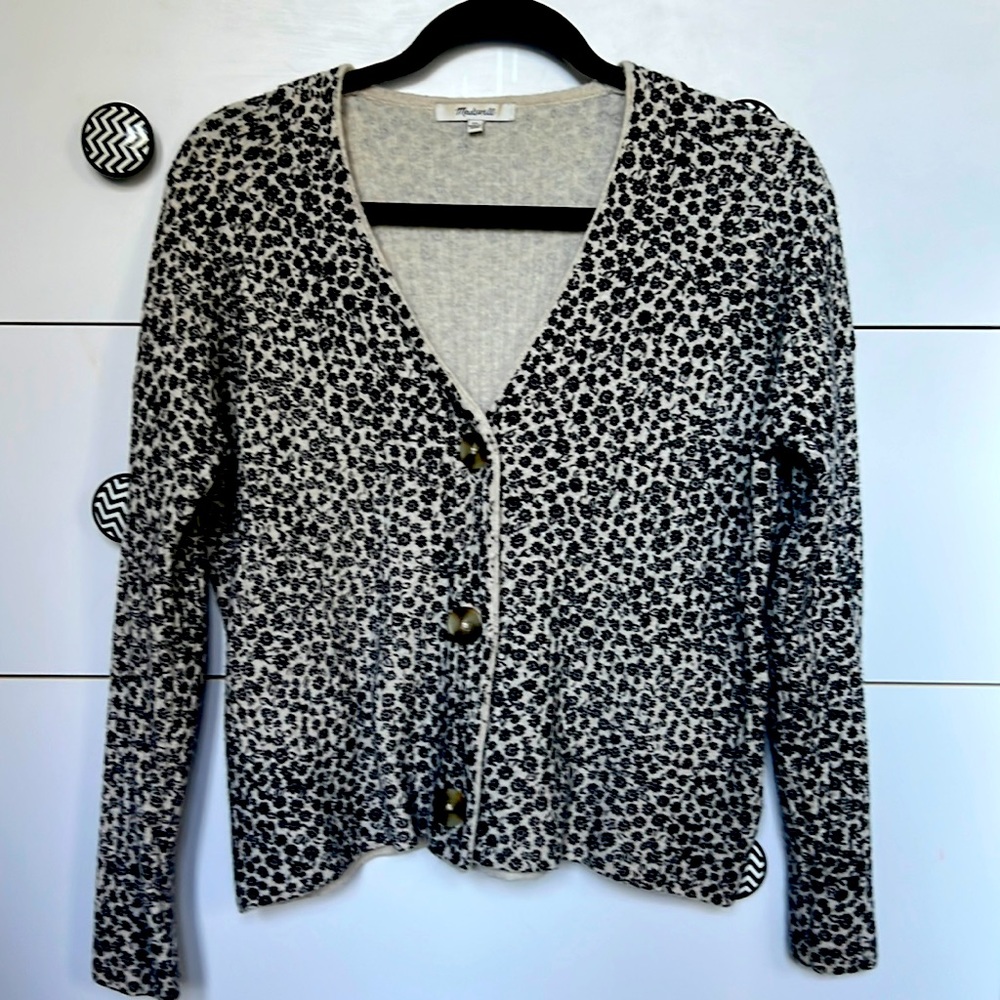 Madewell floral cardigan